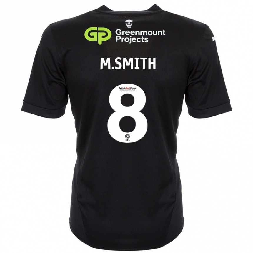 Niño Fútbol Camiseta Matt Smith #8 Negro 2ª Equipación 2024/25 México