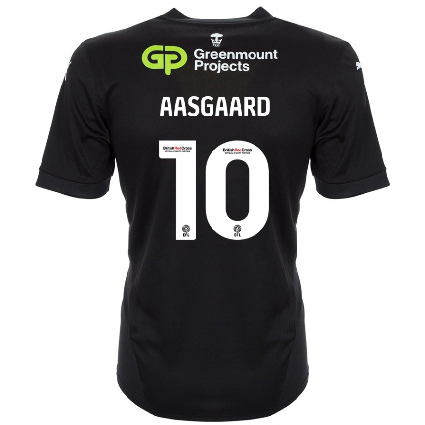 Niño Fútbol Camiseta Thelo Aasgaard #10 Negro 2ª Equipación 2024/25 México