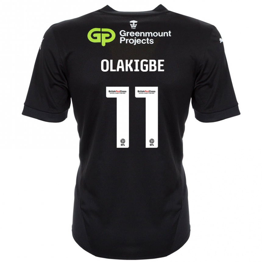 Niño Fútbol Camiseta Michael Olakigbe #11 Negro 2ª Equipación 2024/25 México