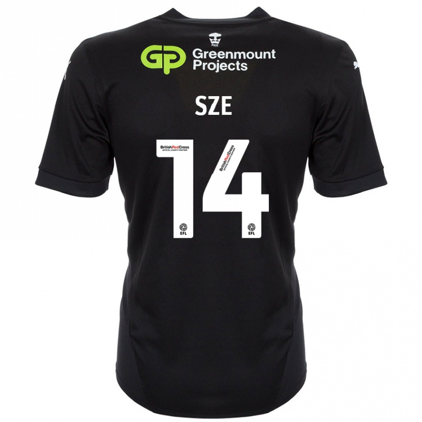 Niño Fútbol Camiseta Chris Sze #14 Negro 2ª Equipación 2024/25 México