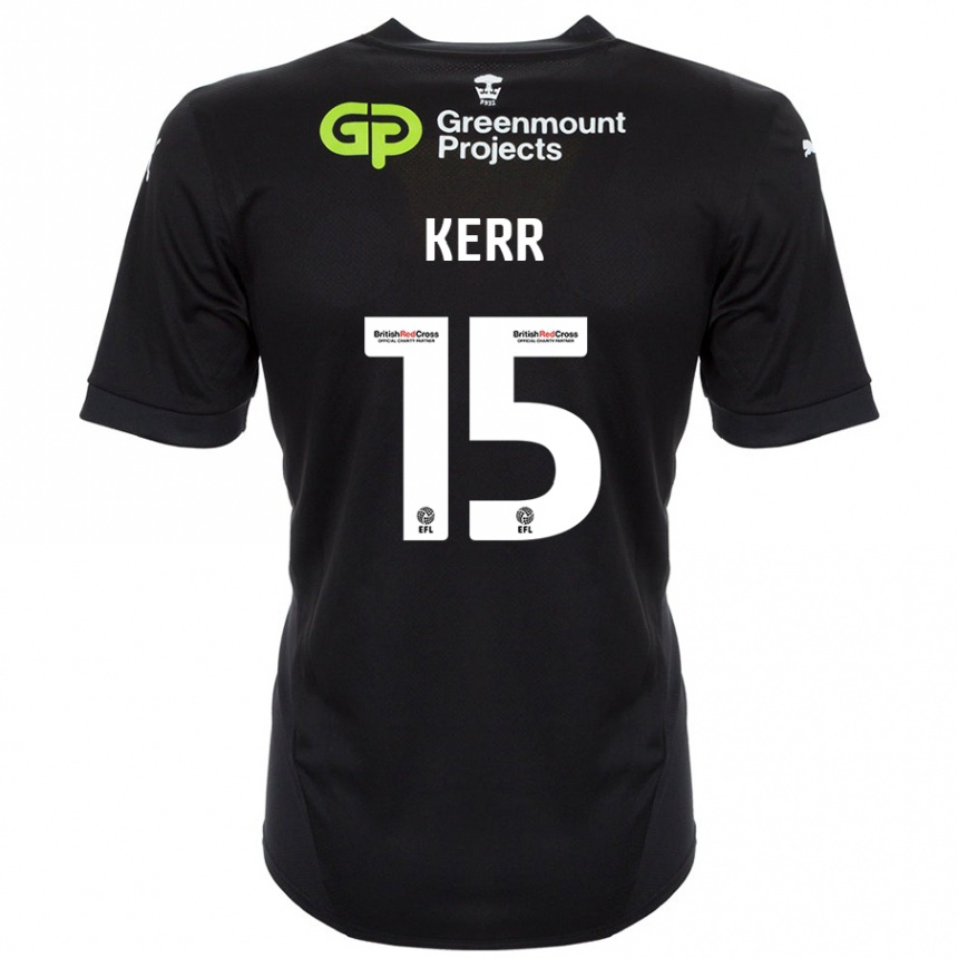 Niño Fútbol Camiseta Jason Kerr #15 Negro 2ª Equipación 2024/25 México