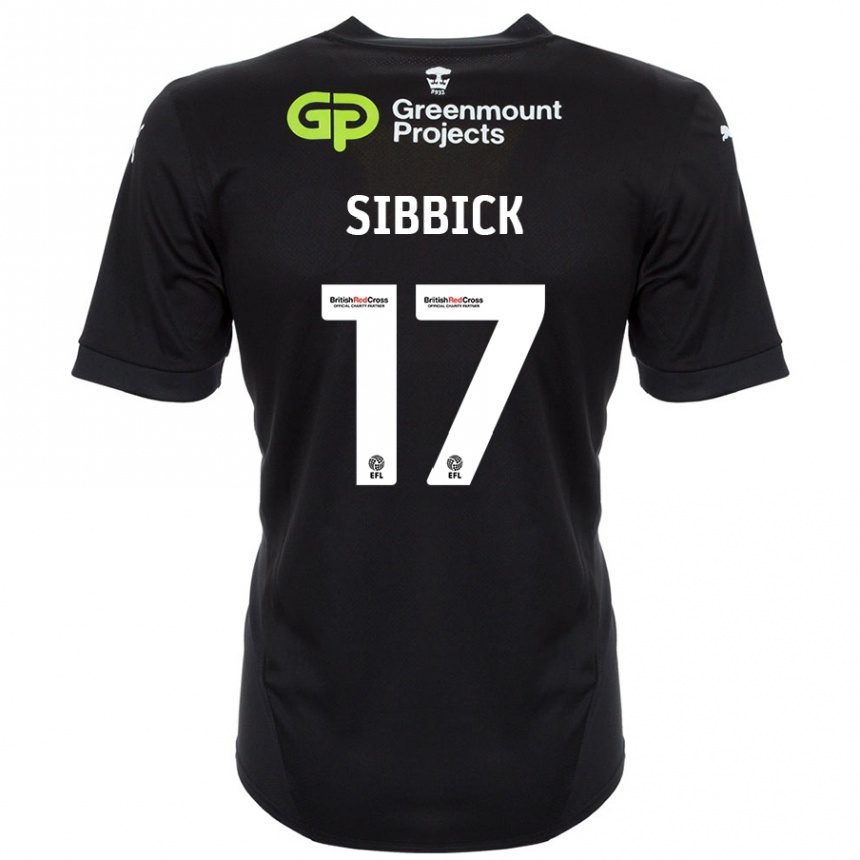 Niño Fútbol Camiseta Toby Sibbick #17 Negro 2ª Equipación 2024/25 México