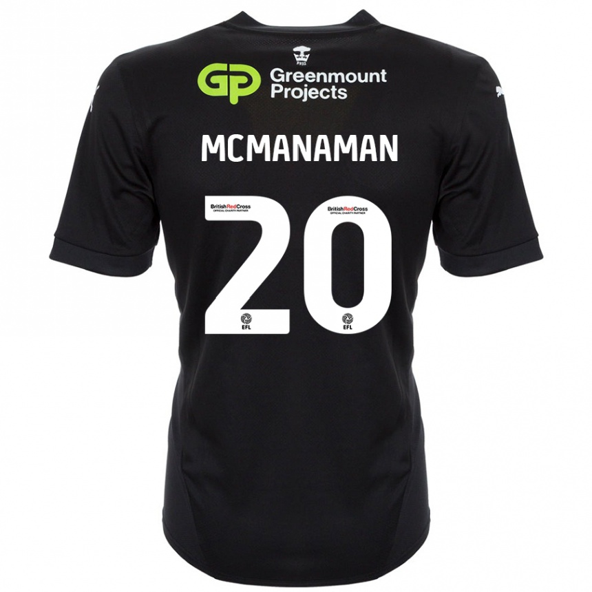 Niño Fútbol Camiseta Callum Mcmanaman #20 Negro 2ª Equipación 2024/25 México