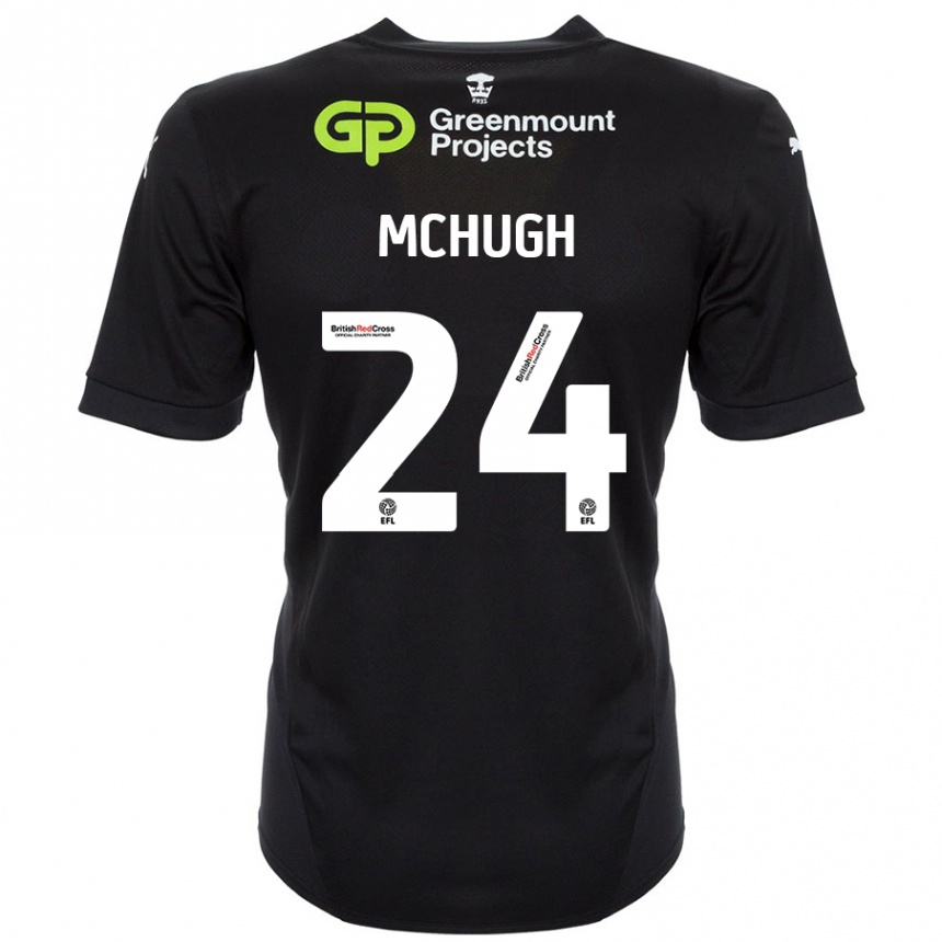 Niño Fútbol Camiseta Harry Mchugh #24 Negro 2ª Equipación 2024/25 México