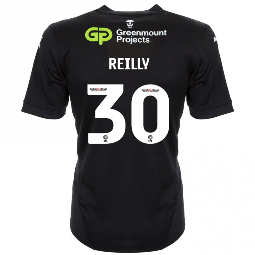 Niño Fútbol Camiseta Jack Reilly #30 Negro 2ª Equipación 2024/25 México