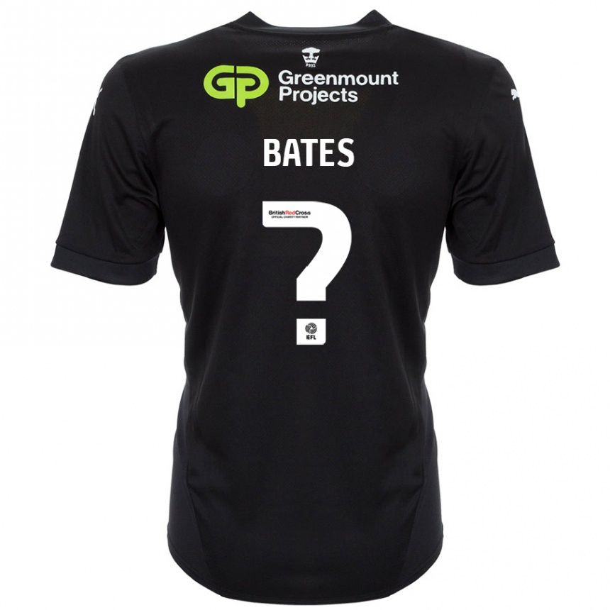 Niño Fútbol Camiseta Jack Bates #0 Negro 2ª Equipación 2024/25 México