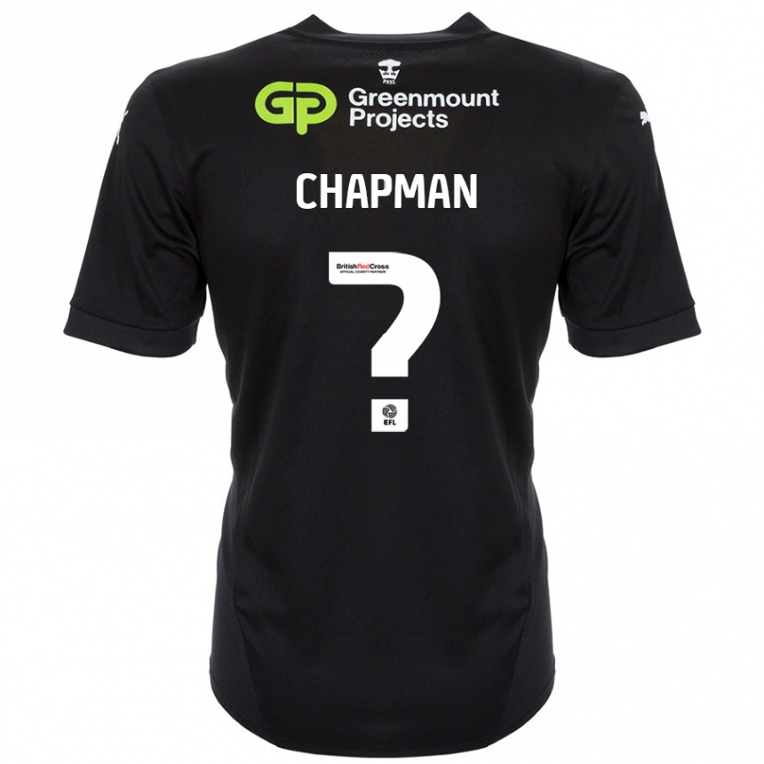 Niño Fútbol Camiseta Llyton Chapman #0 Negro 2ª Equipación 2024/25 México