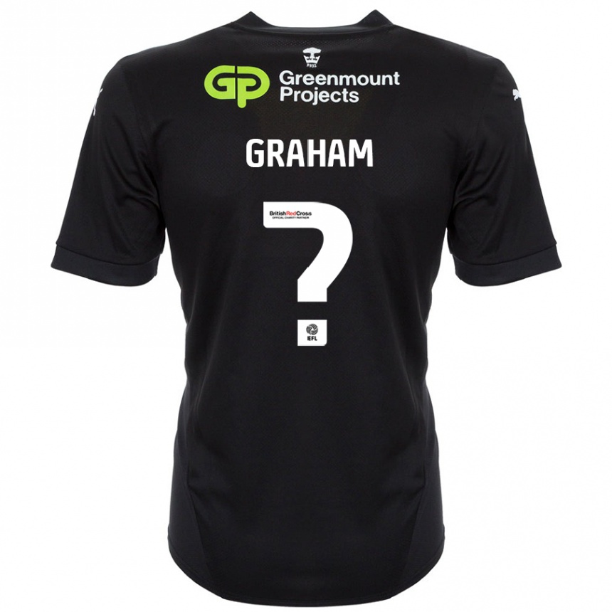 Niño Fútbol Camiseta Leo Graham #0 Negro 2ª Equipación 2024/25 México