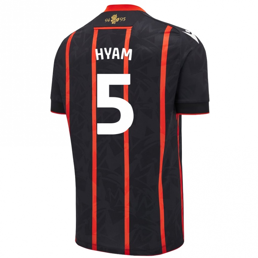 Niño Fútbol Camiseta Dominic Hyam #5 Negro Rojo 2ª Equipación 2024/25 México