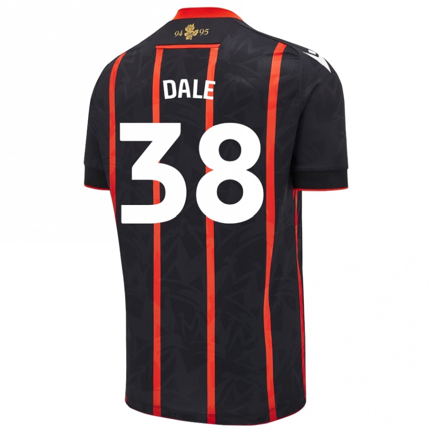 Niño Fútbol Camiseta Natasha Dale #38 Negro Rojo 2ª Equipación 2024/25 México