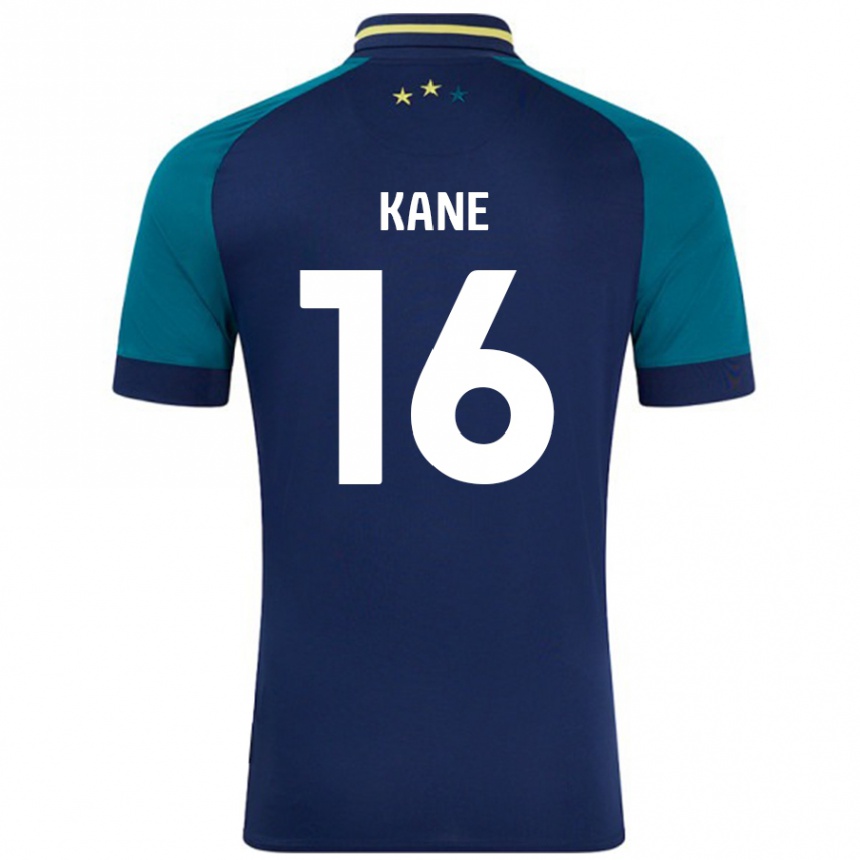 Niño Fútbol Camiseta Herbie Kane #16 Azul Marino Verde Oscuro 2ª Equipación 2024/25 México