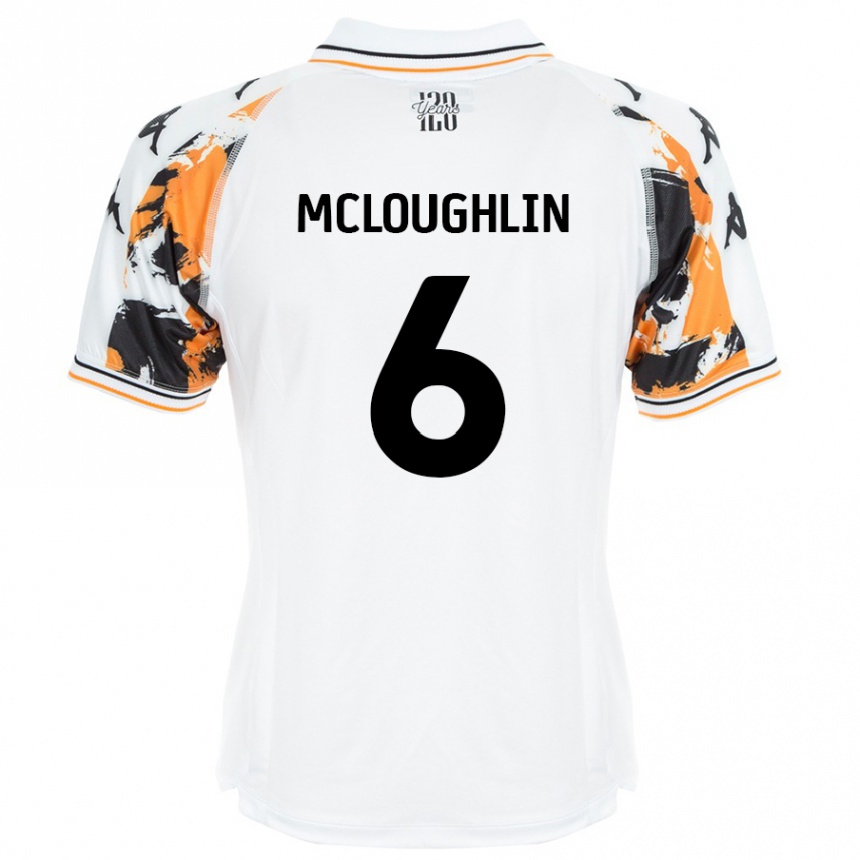 Niño Fútbol Camiseta Sean Mcloughlin #6 Blanco 2ª Equipación 2024/25 México