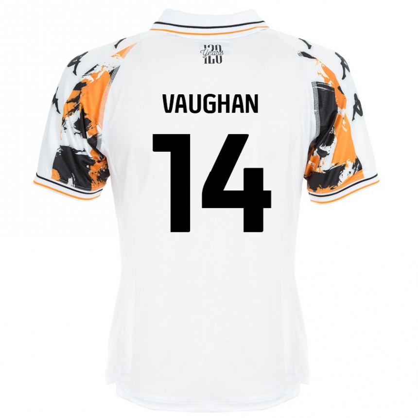 Niño Fútbol Camiseta Harry Vaughan #14 Blanco 2ª Equipación 2024/25 México