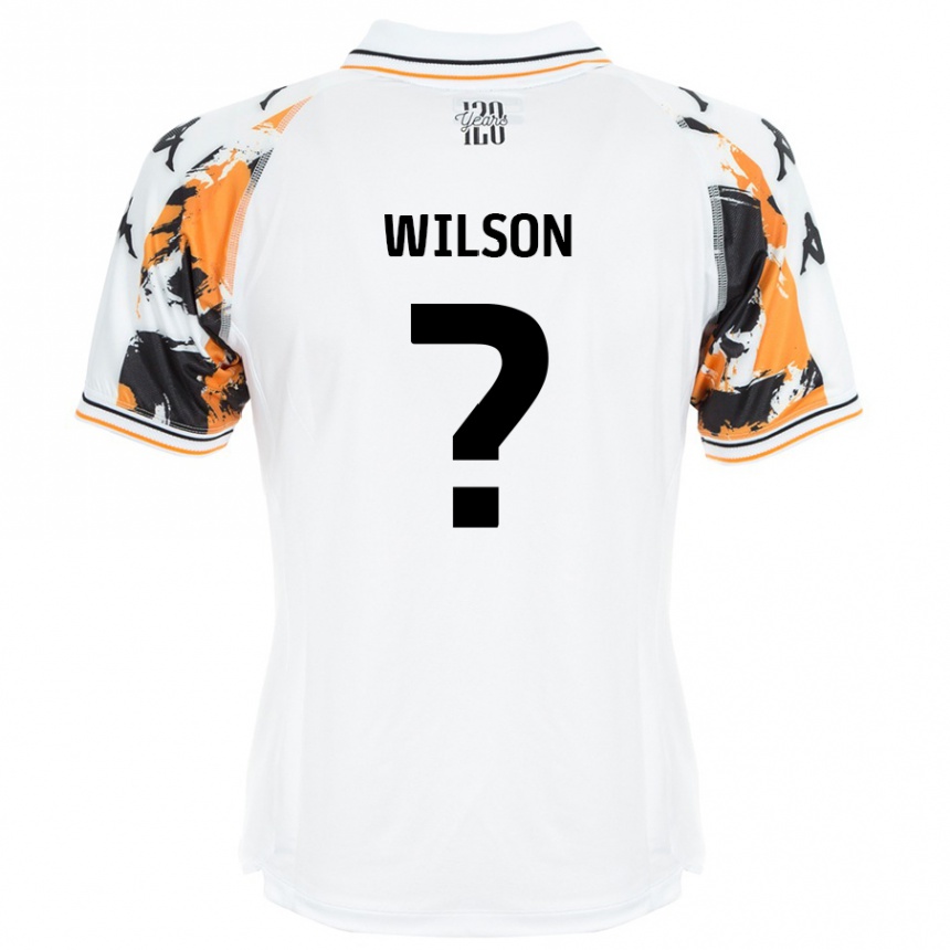 Niño Fútbol Camiseta George Wilson #0 Blanco 2ª Equipación 2024/25 México