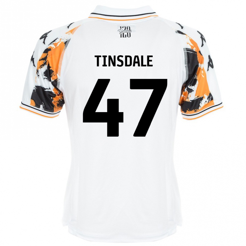 Niño Fútbol Camiseta Nathan Tinsdale #47 Blanco 2ª Equipación 2024/25 México