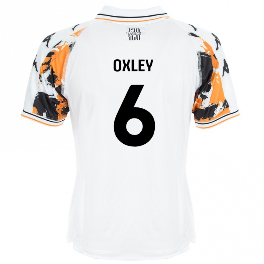 Niño Fútbol Camiseta Tilly Oxley #6 Blanco 2ª Equipación 2024/25 México