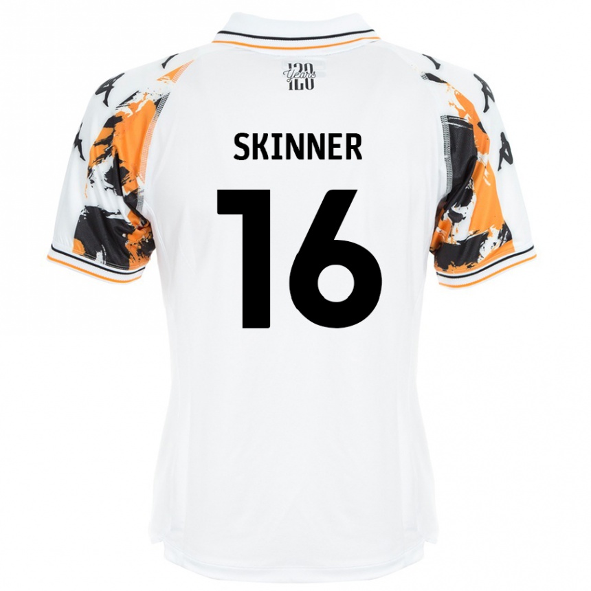 Niño Fútbol Camiseta Harley Skinner #16 Blanco 2ª Equipación 2024/25 México