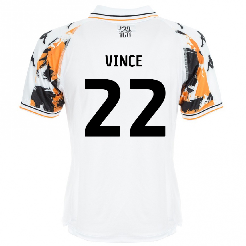 Niño Fútbol Camiseta Anna Vince #22 Blanco 2ª Equipación 2024/25 México