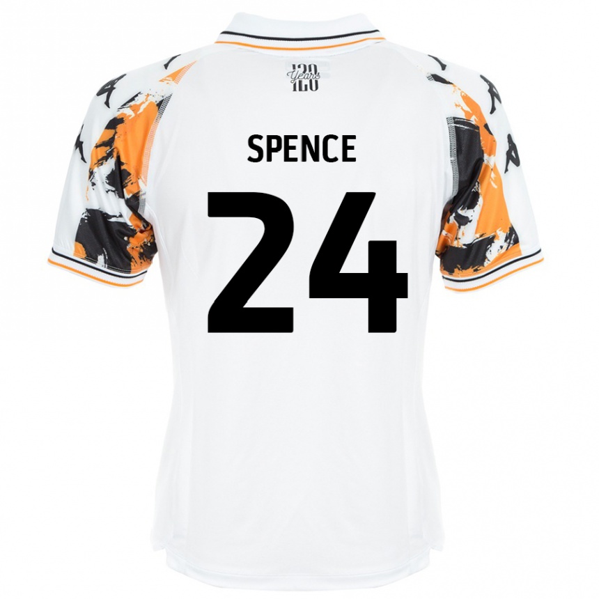 Niño Fútbol Camiseta Emily Spence #24 Blanco 2ª Equipación 2024/25 México