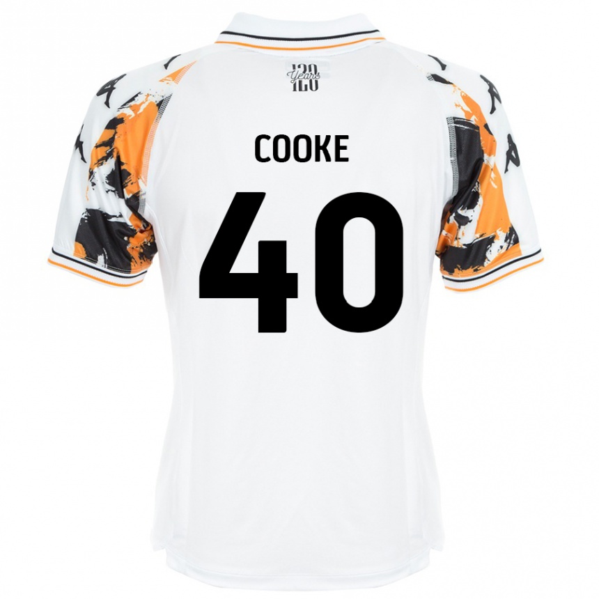 Niño Fútbol Camiseta Megan Cooke #40 Blanco 2ª Equipación 2024/25 México