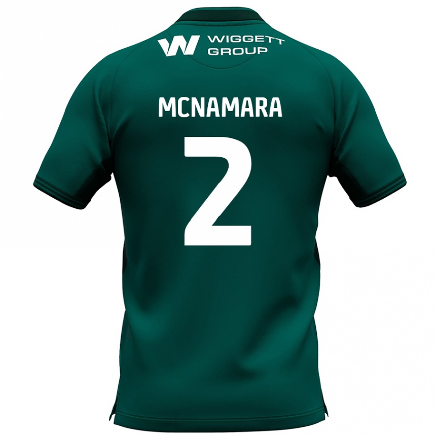 Niño Fútbol Camiseta Danny Mcnamara #2 Verde 2ª Equipación 2024/25 México