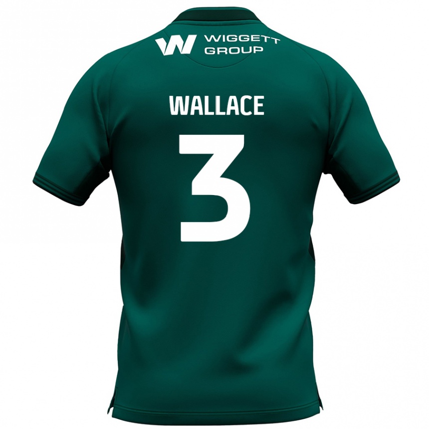 Niño Fútbol Camiseta Murray Wallace #3 Verde 2ª Equipación 2024/25 México