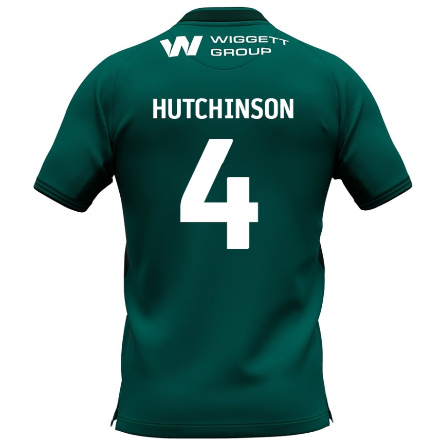 Niño Fútbol Camiseta Shaun Hutchinson #4 Verde 2ª Equipación 2024/25 México