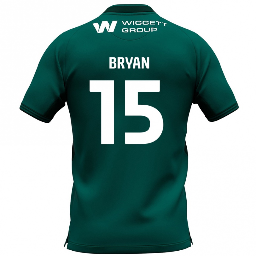 Niño Fútbol Camiseta Joe Bryan #15 Verde 2ª Equipación 2024/25 México