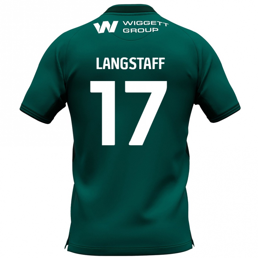 Niño Fútbol Camiseta Macaulay Langstaff #17 Verde 2ª Equipación 2024/25 México