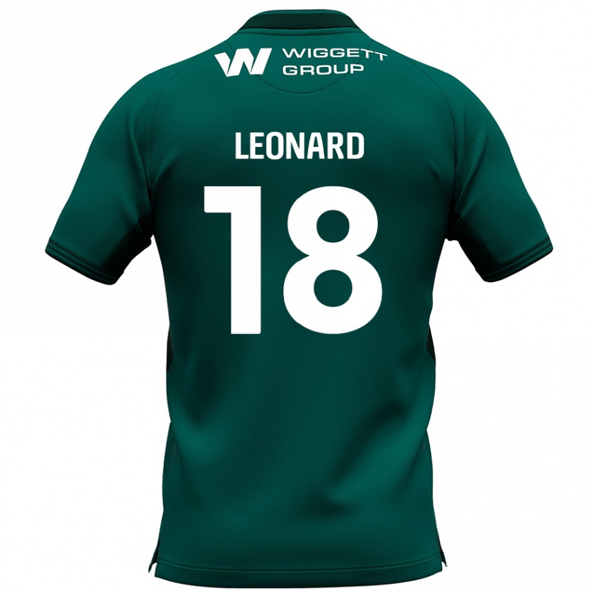 Niño Fútbol Camiseta Ryan Leonard #18 Verde 2ª Equipación 2024/25 México