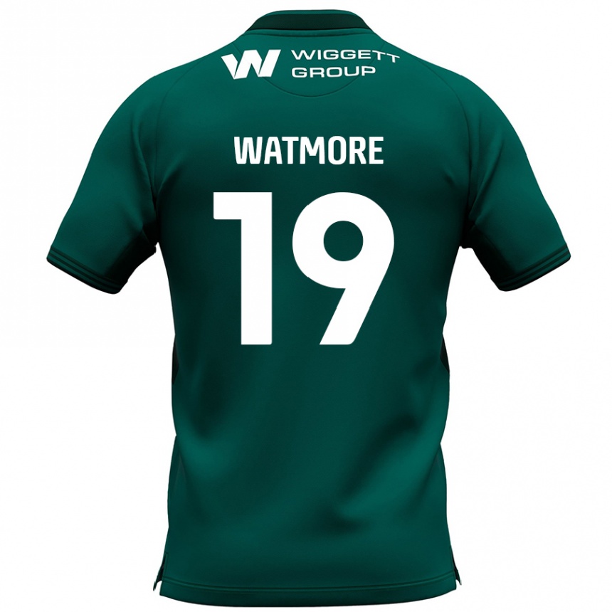 Niño Fútbol Camiseta Duncan Watmore #19 Verde 2ª Equipación 2024/25 México