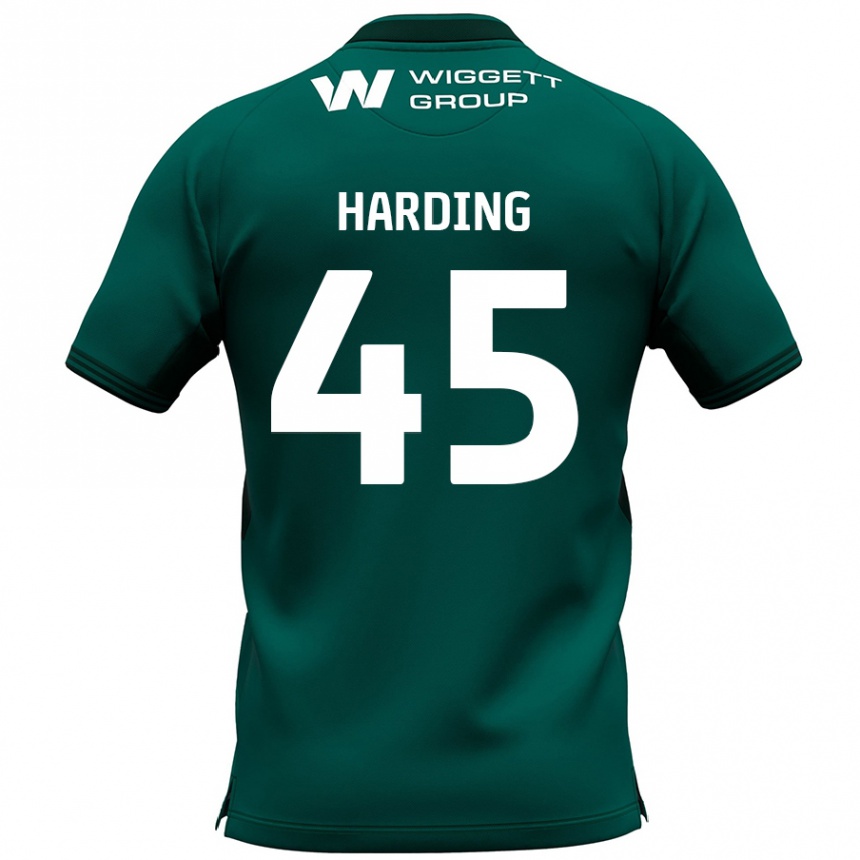 Niño Fútbol Camiseta Wes Harding #45 Verde 2ª Equipación 2024/25 México