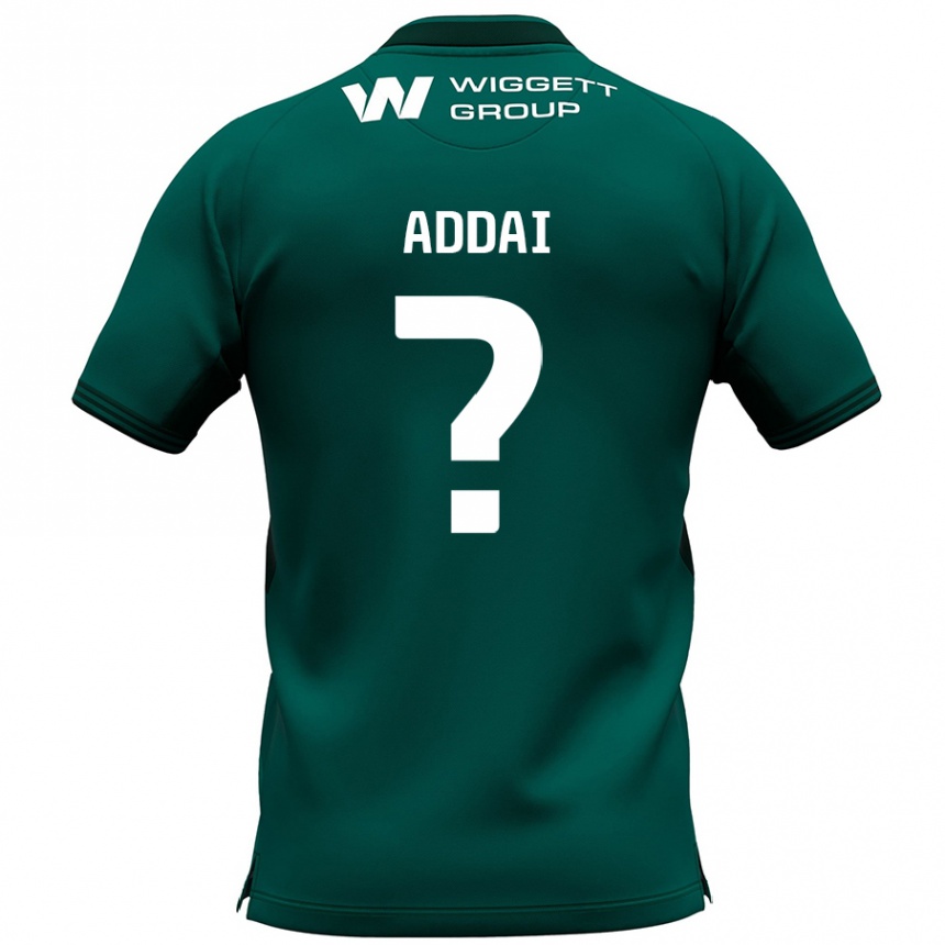 Niño Fútbol Camiseta Dillon Addai #0 Verde 2ª Equipación 2024/25 México