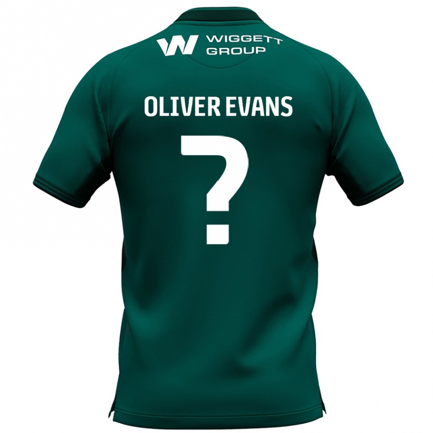 Niño Fútbol Camiseta Oliver Evans #0 Verde 2ª Equipación 2024/25 México