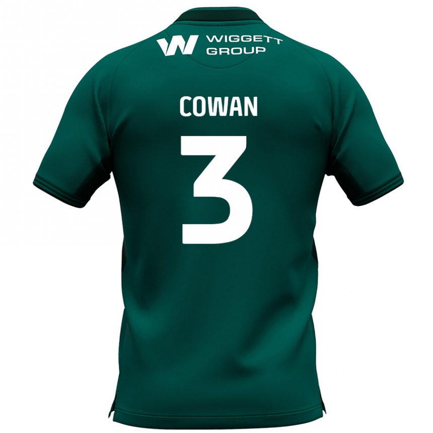 Niño Fútbol Camiseta Leanne Cowan #3 Verde 2ª Equipación 2024/25 México