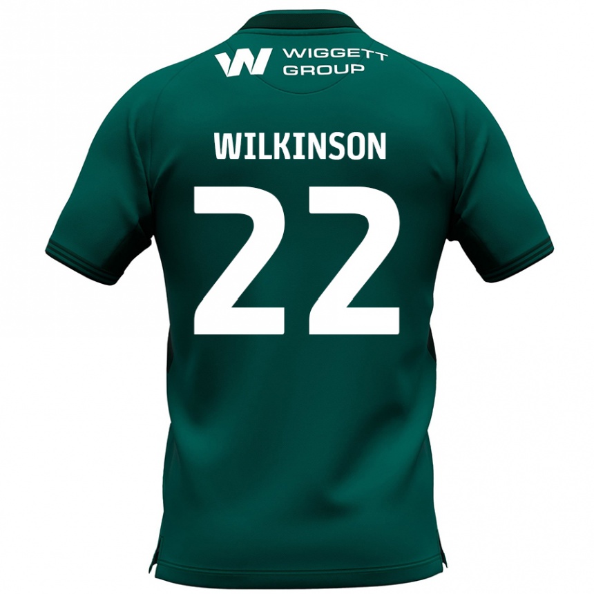 Niño Fútbol Camiseta Chloe Wilkinson #22 Verde 2ª Equipación 2024/25 México