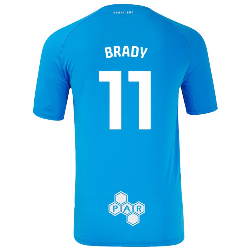 Niño Fútbol Camiseta Robbie Brady #11 Azul Cielo 2ª Equipación 2024/25 México