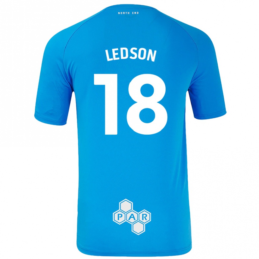 Niño Fútbol Camiseta Ryan Ledson #18 Azul Cielo 2ª Equipación 2024/25 México