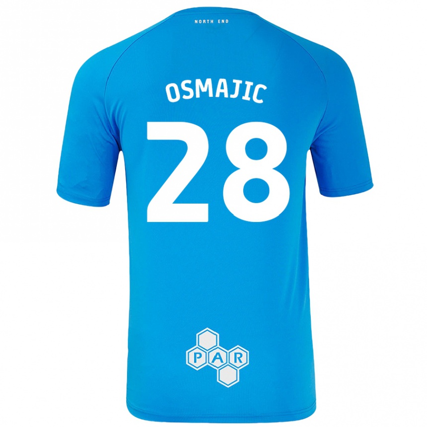 Niño Fútbol Camiseta Milutin Osmajic #28 Azul Cielo 2ª Equipación 2024/25 México