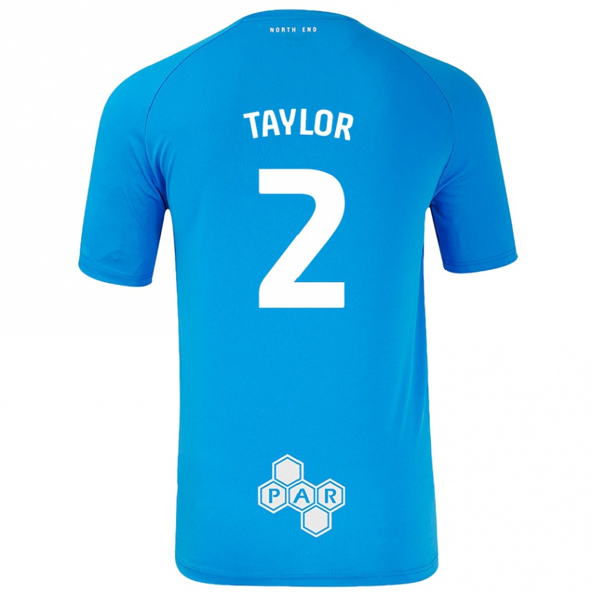 Niño Fútbol Camiseta Alex Taylor #2 Azul Cielo 2ª Equipación 2024/25 México