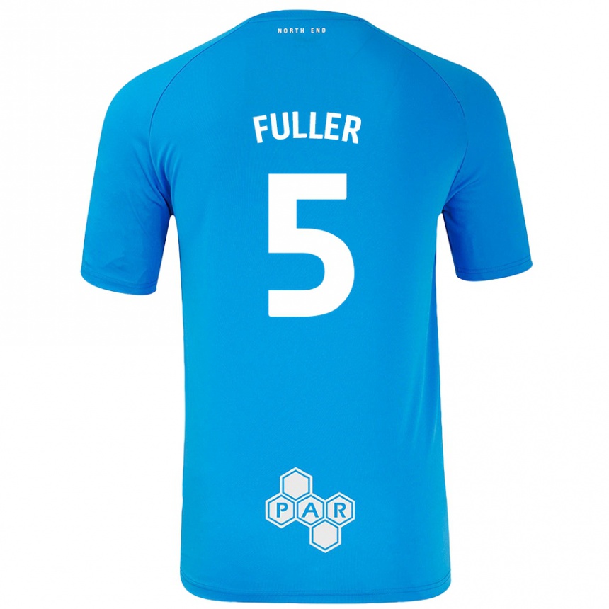 Niño Fútbol Camiseta Olivia Fuller #5 Azul Cielo 2ª Equipación 2024/25 México