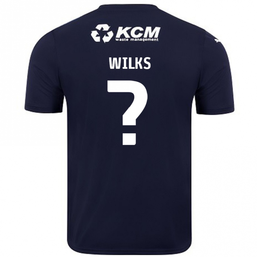 Niño Fútbol Camiseta Mallik Wilks #0 Azul Marino 2ª Equipación 2024/25 México