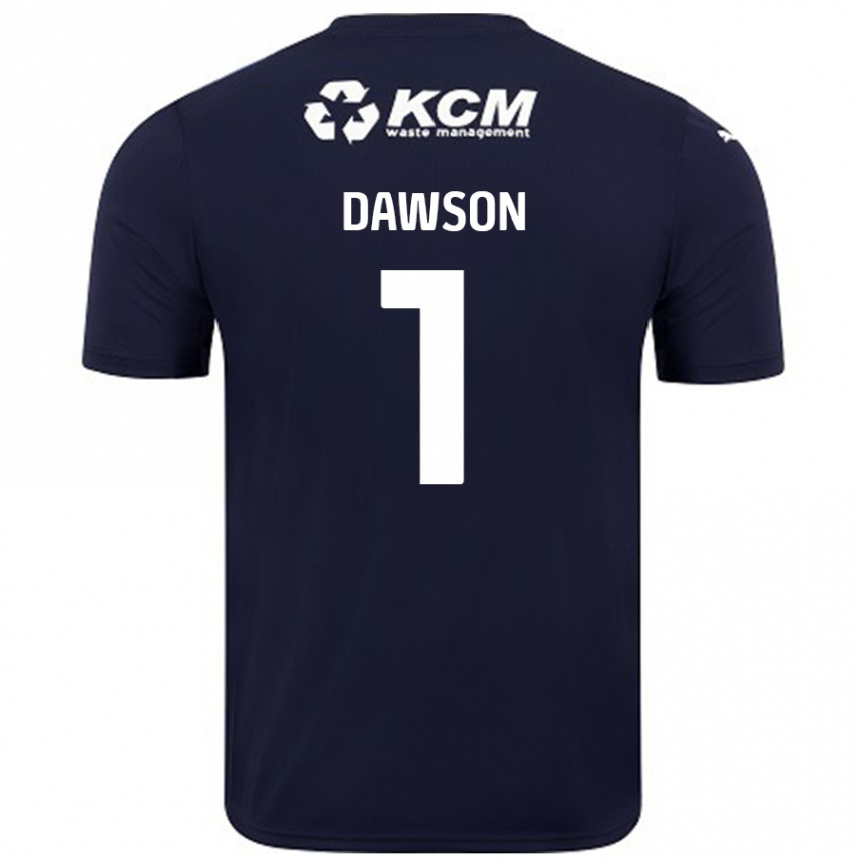 Niño Fútbol Camiseta Cameron Dawson #1 Azul Marino 2ª Equipación 2024/25 México