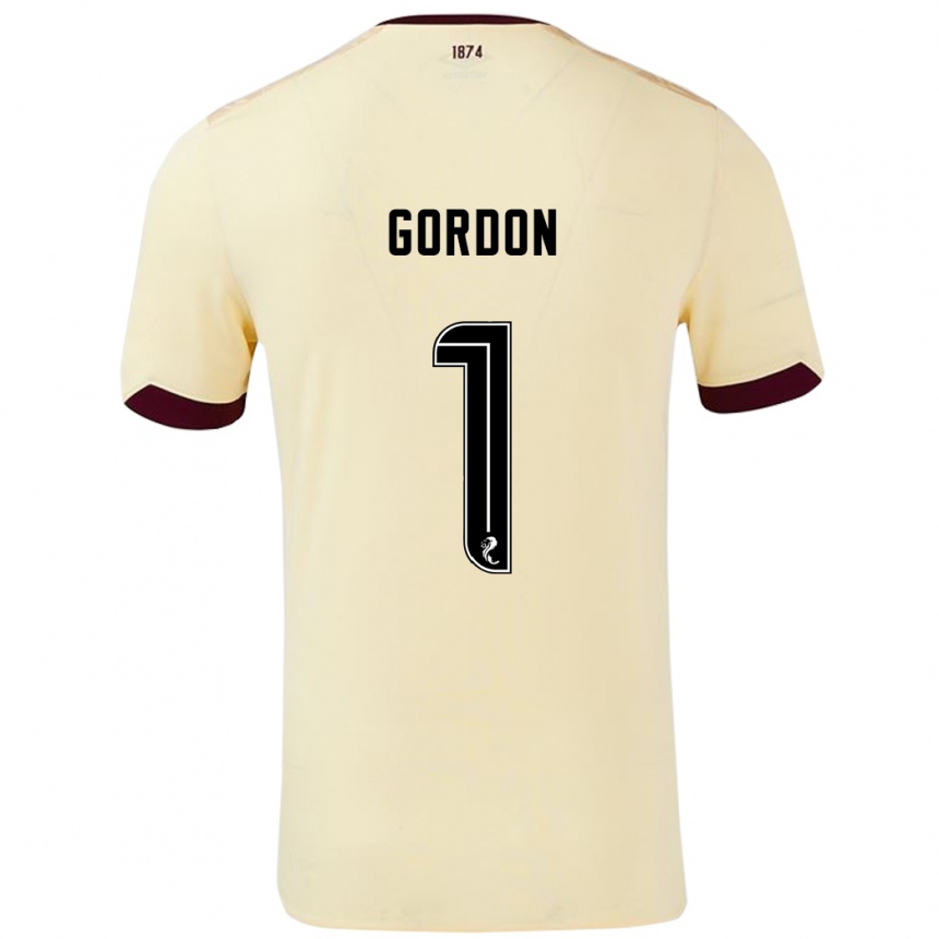 Niño Fútbol Camiseta Craig Gordon #1 Crema Burdeos 2ª Equipación 2024/25 México