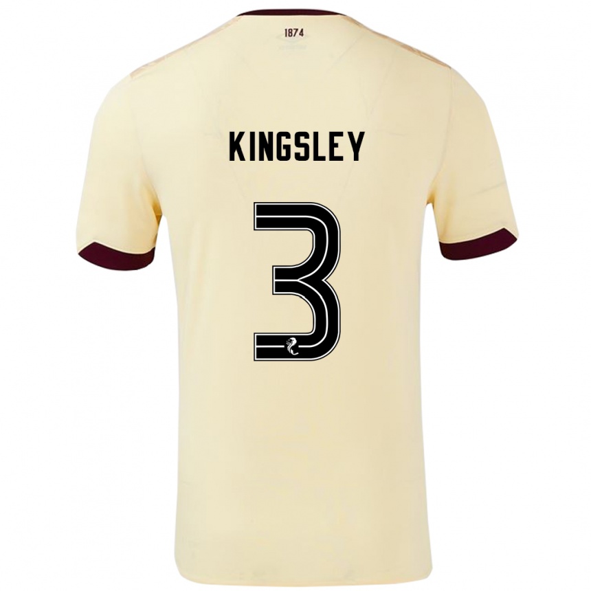 Niño Fútbol Camiseta Stephen Kingsley #3 Crema Burdeos 2ª Equipación 2024/25 México