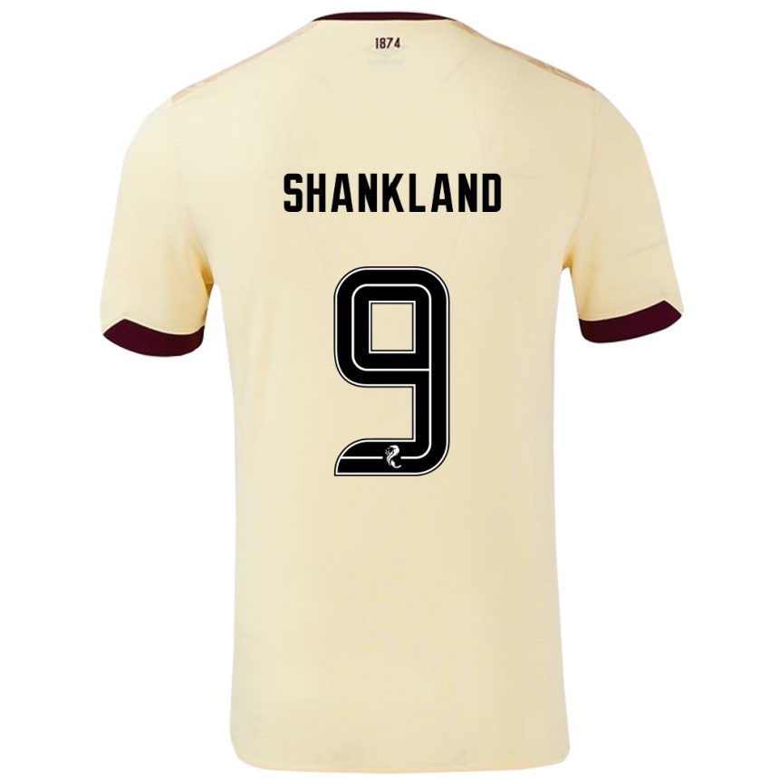 Niño Fútbol Camiseta Lawrence Shankland #9 Crema Burdeos 2ª Equipación 2024/25 México