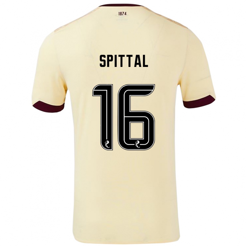 Niño Fútbol Camiseta Blair Spittal #16 Crema Burdeos 2ª Equipación 2024/25 México