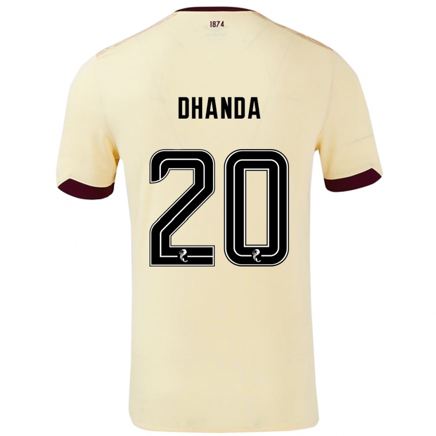 Niño Fútbol Camiseta Yan Dhanda #20 Crema Burdeos 2ª Equipación 2024/25 México