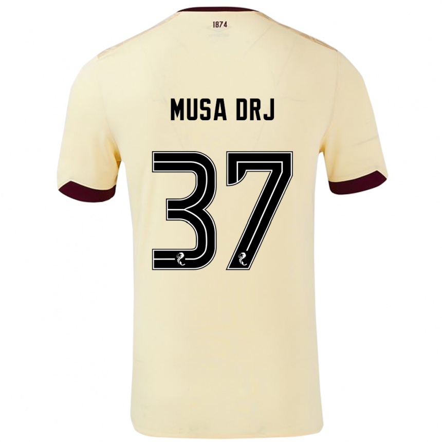 Niño Fútbol Camiseta Musa Drammeh #37 Crema Burdeos 2ª Equipación 2024/25 México