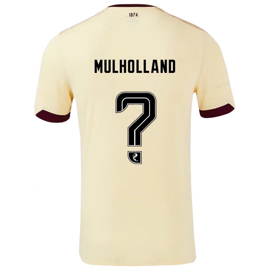 Niño Fútbol Camiseta James Mulholland #0 Crema Burdeos 2ª Equipación 2024/25 México